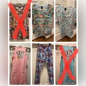 Tokidoki shirt dress and leggings
